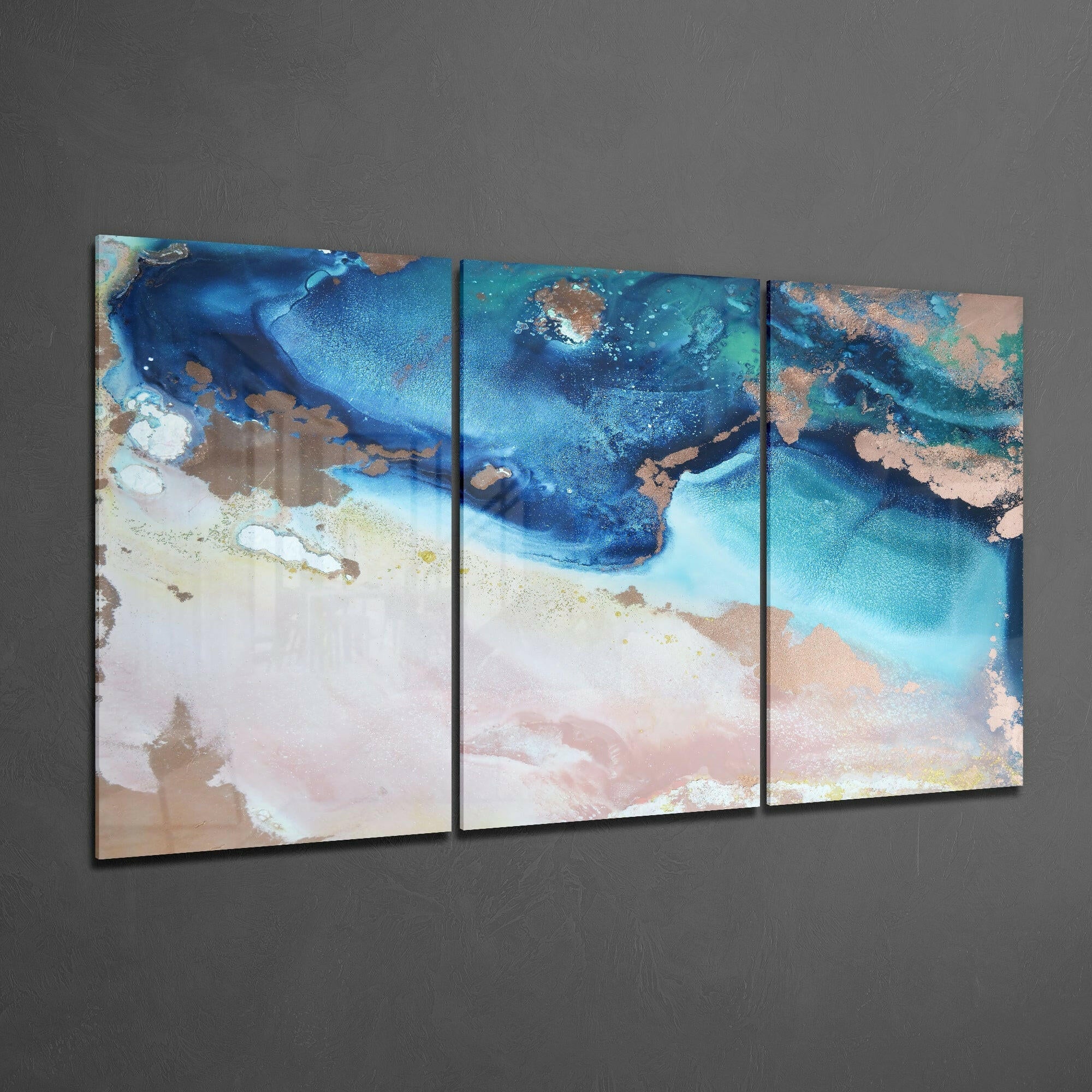 Blue Shore Glass Art.