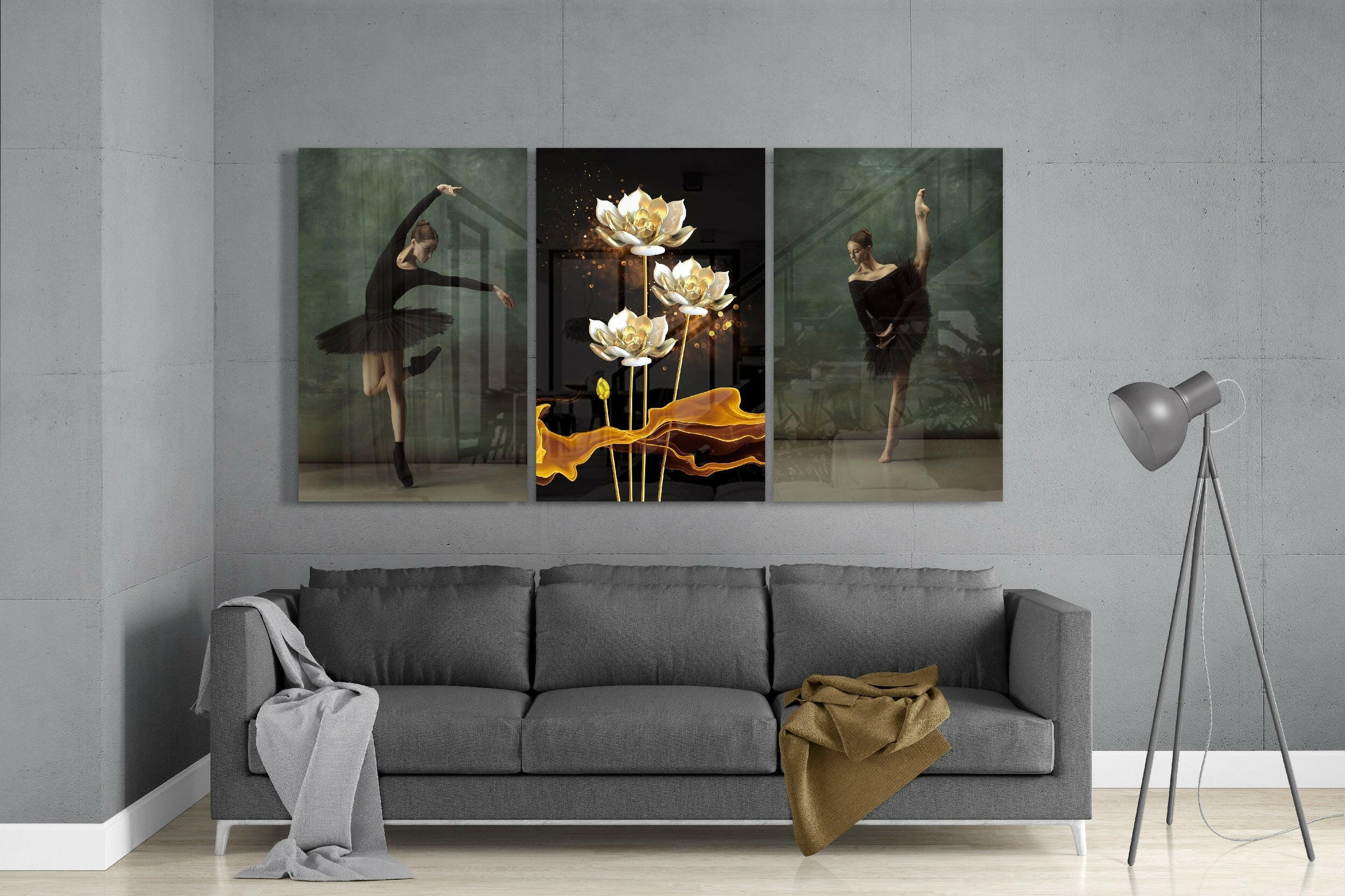 Ballerina Glass Art.