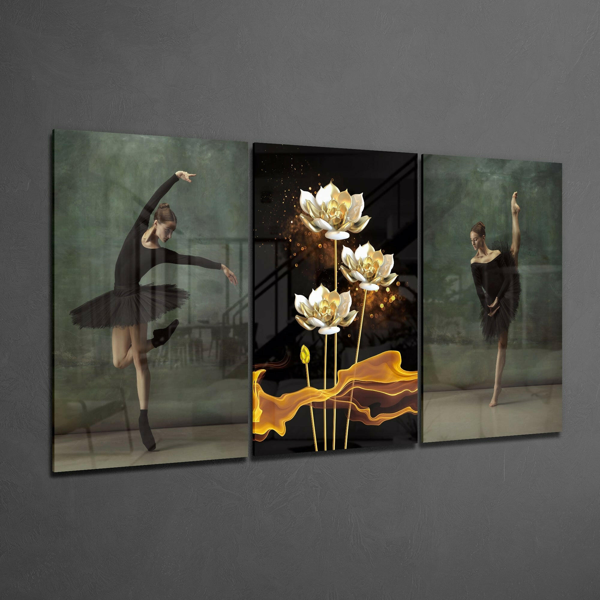 Ballerina Glass Art.