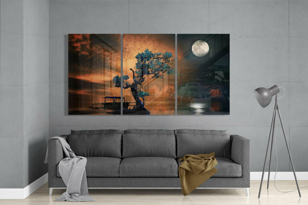 Bonsai Mega Glass Wall Art.