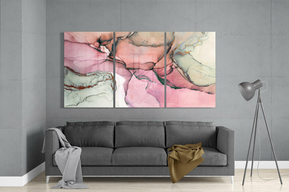 Pink Glass Art.