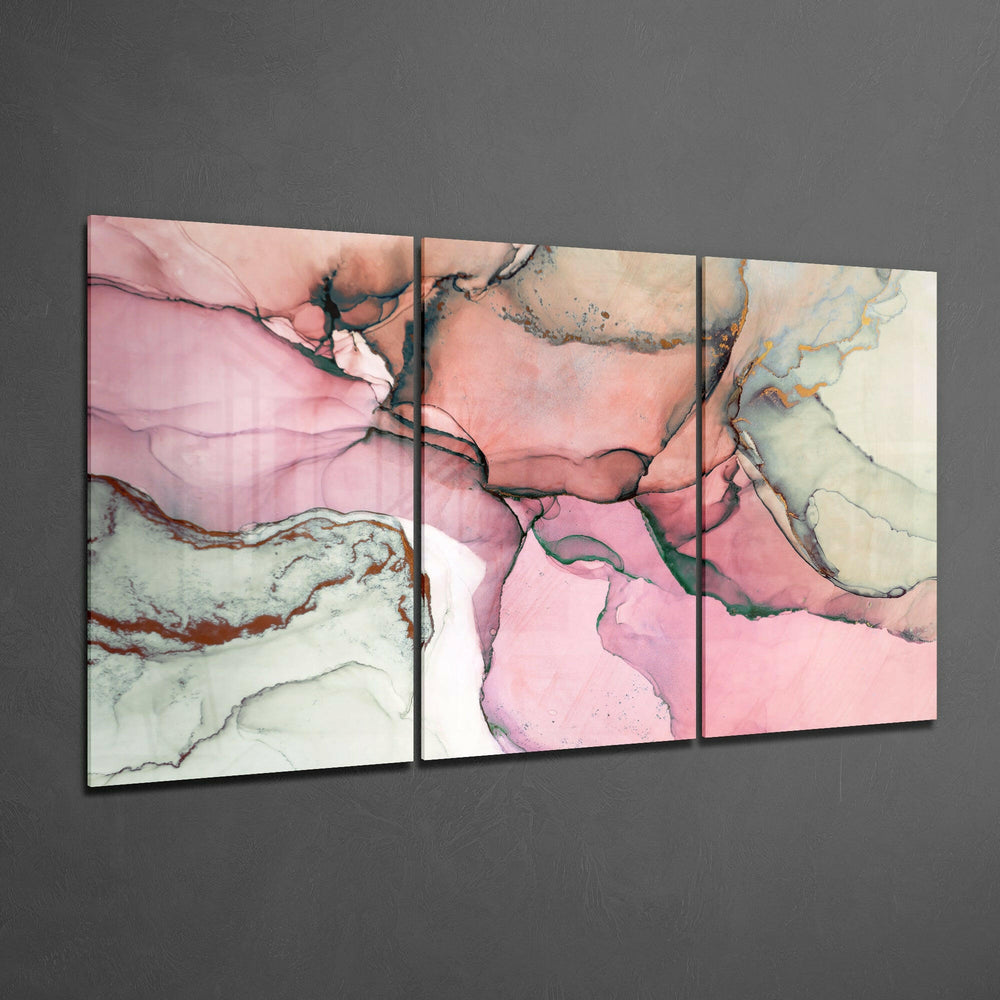 Pink Glass Art.