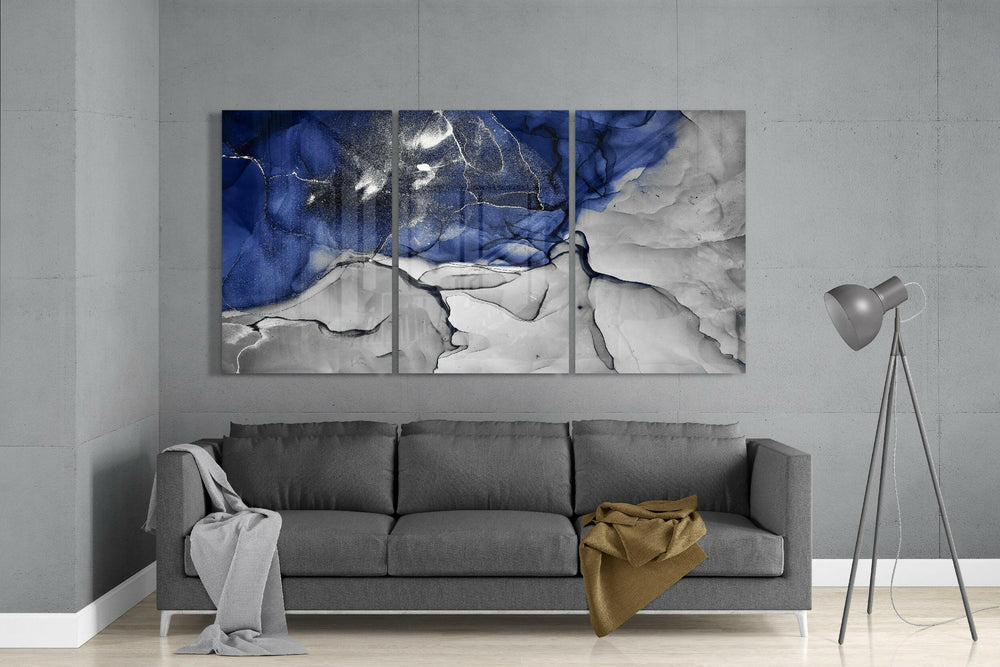Blue Harmony Glass Art.