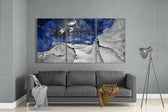 Blue Harmony Glass Art.