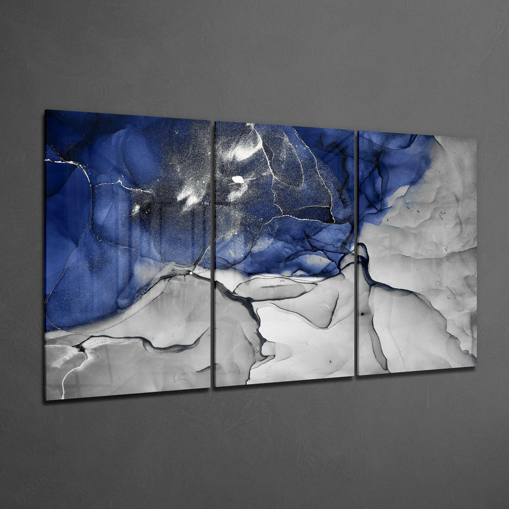 Blue Harmony Glass Art.