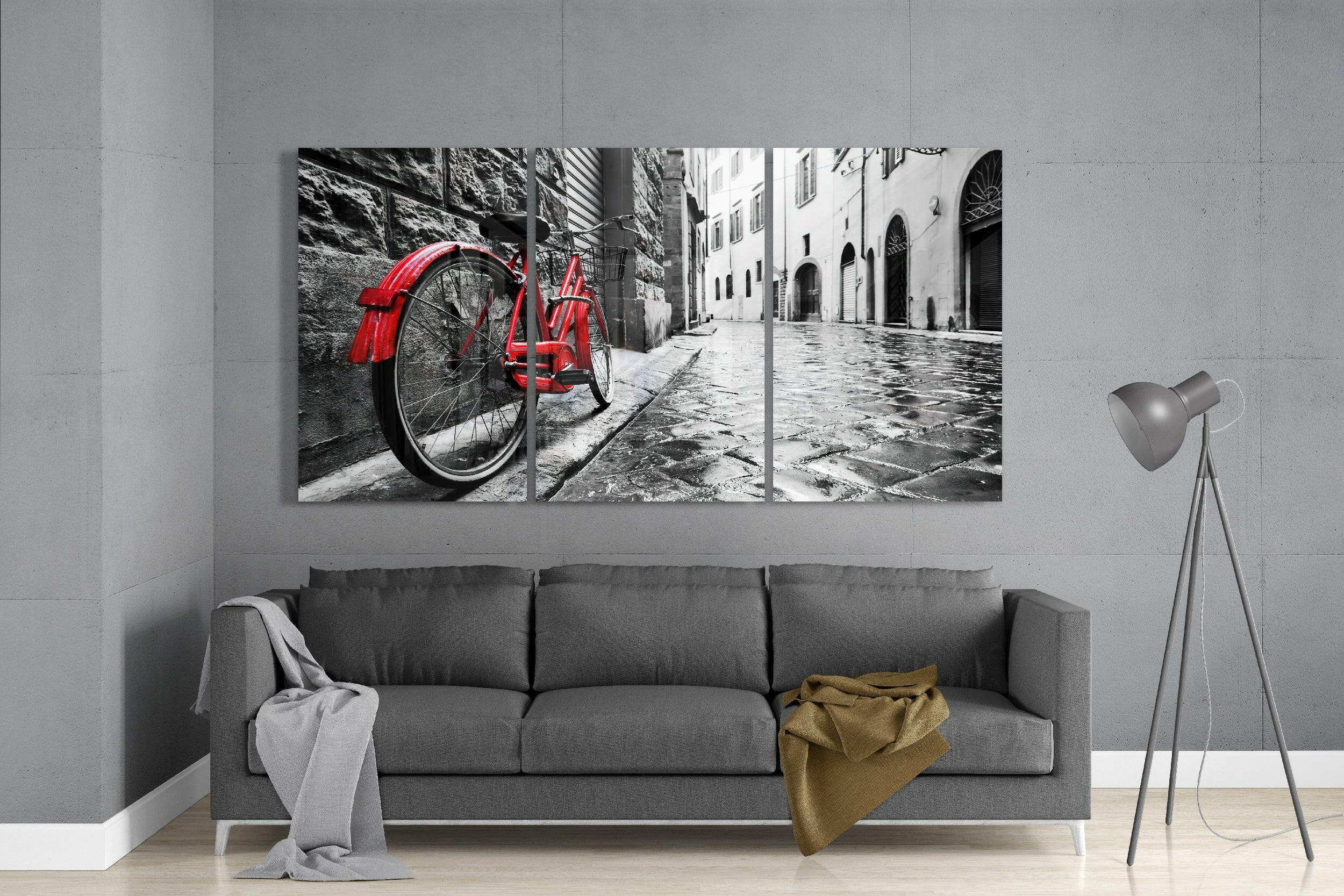 Bike And Street Glass Art.