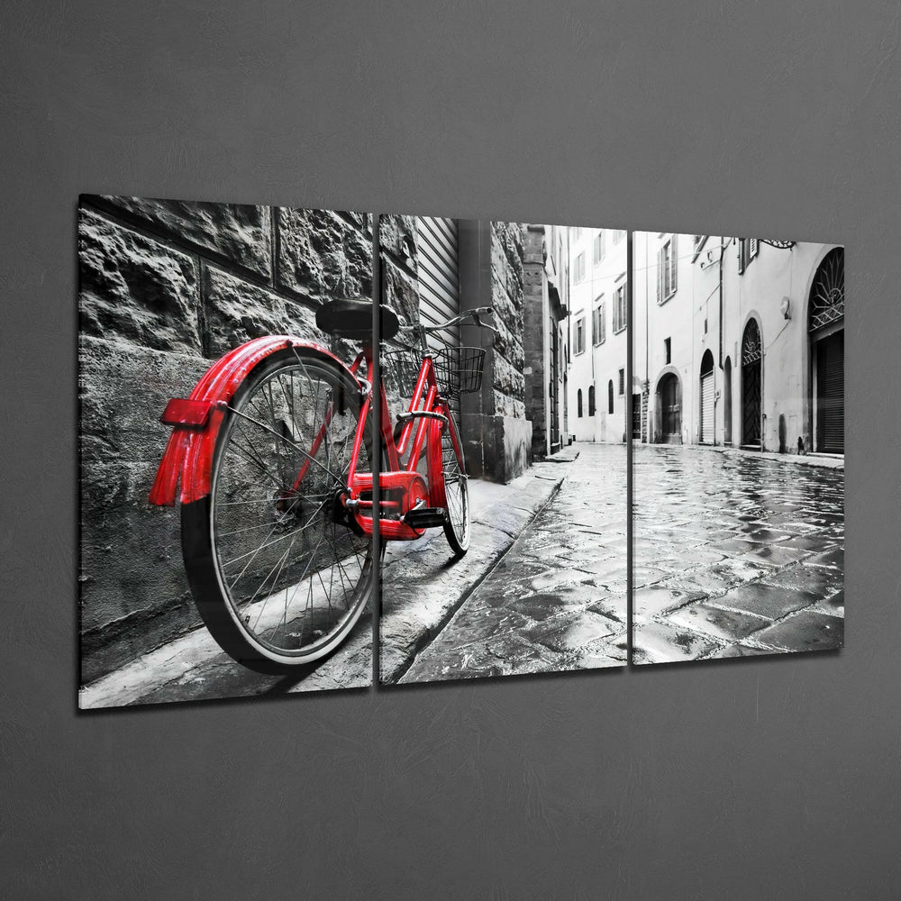 Bike And Street Glass Art.