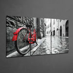 Bike And Street Glass Art.