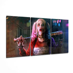 Harley Quinn Glass Art.
