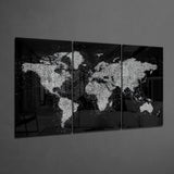 World Map Glass Art | Insigne Art Design