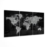 World Map Glass Art | Insigne Art Design