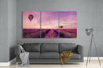Lavender Field Glass Art.