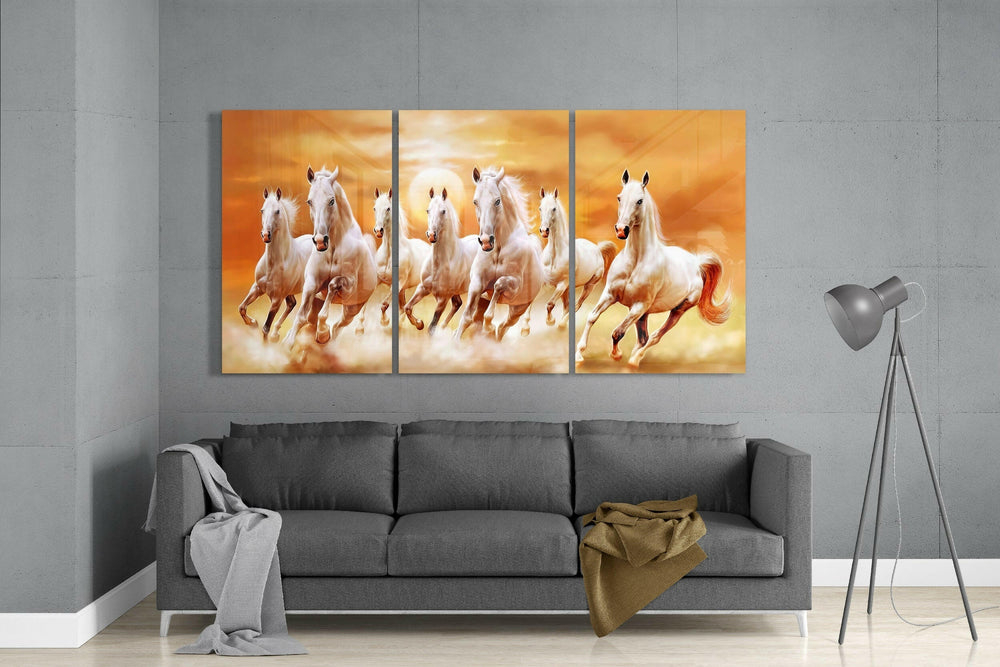 Horses Glass Art.