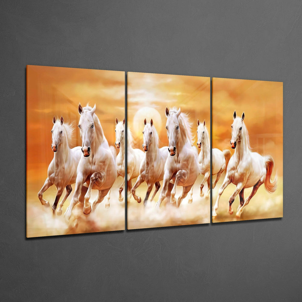 Horses Glass Art.