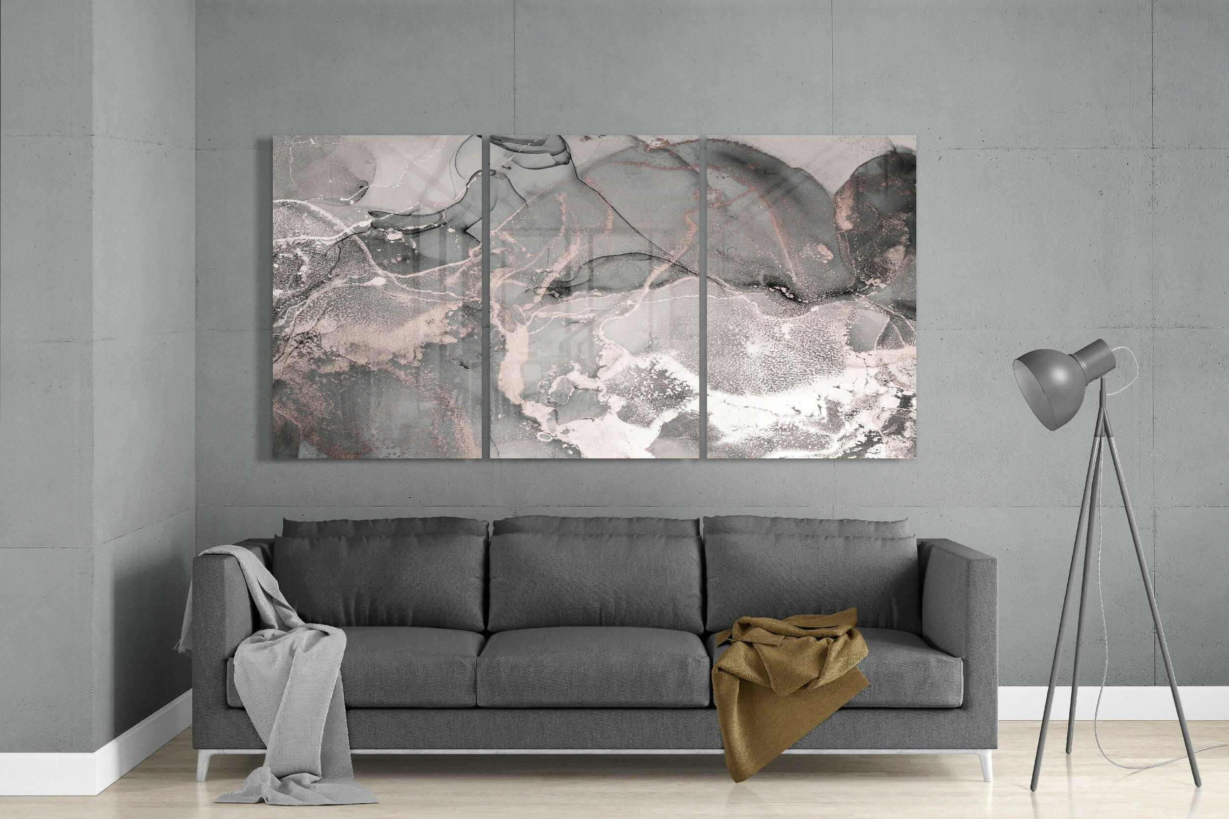 Gray Dance Glass Art.