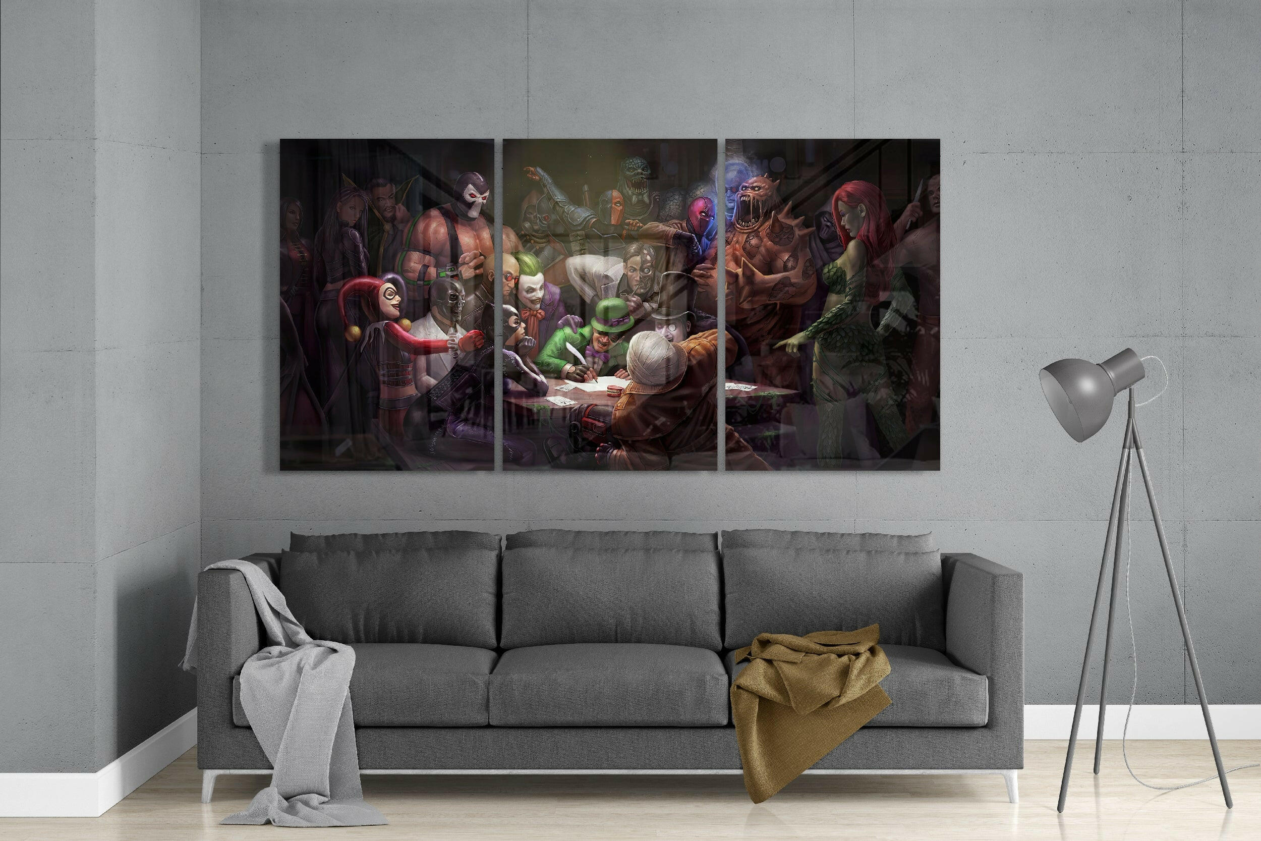 Letter To Batman Glass Art.