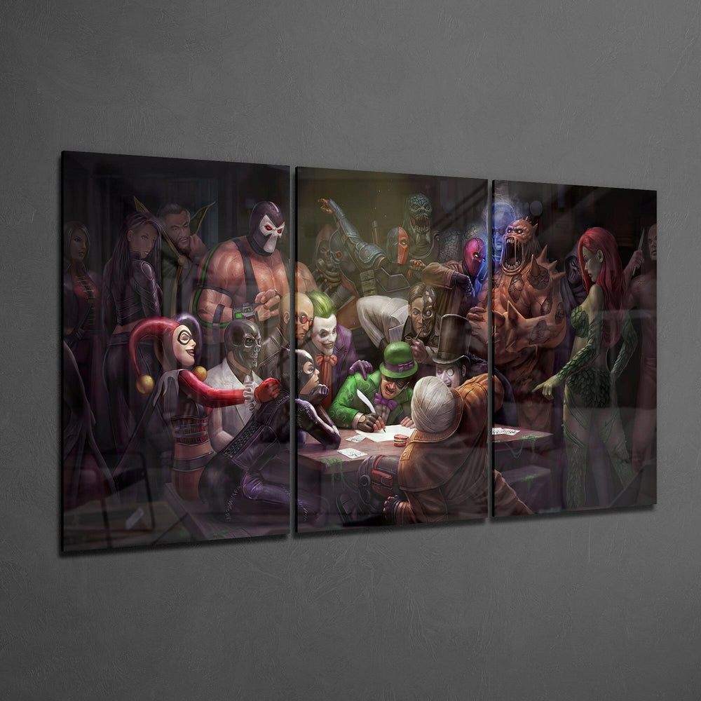 Letter To Batman Glass Art.