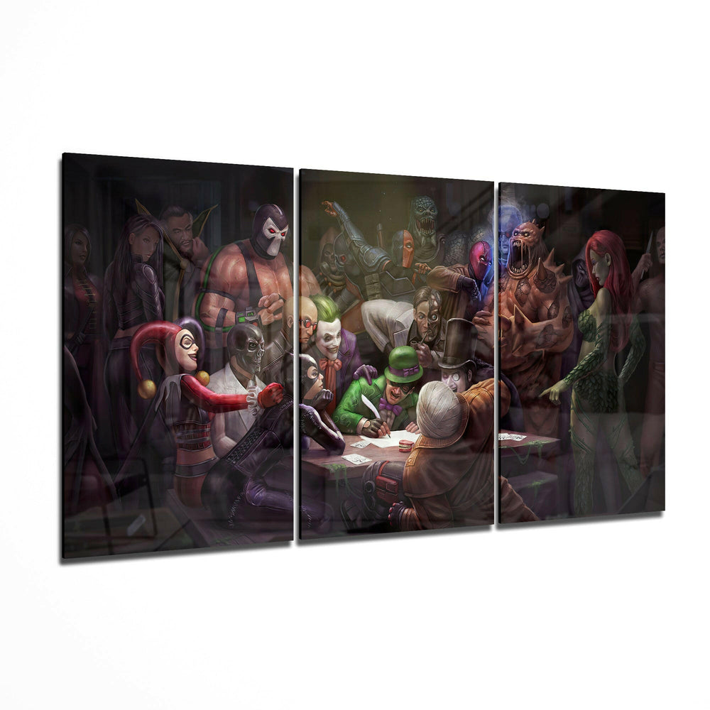 Letter To Batman Glass Art.