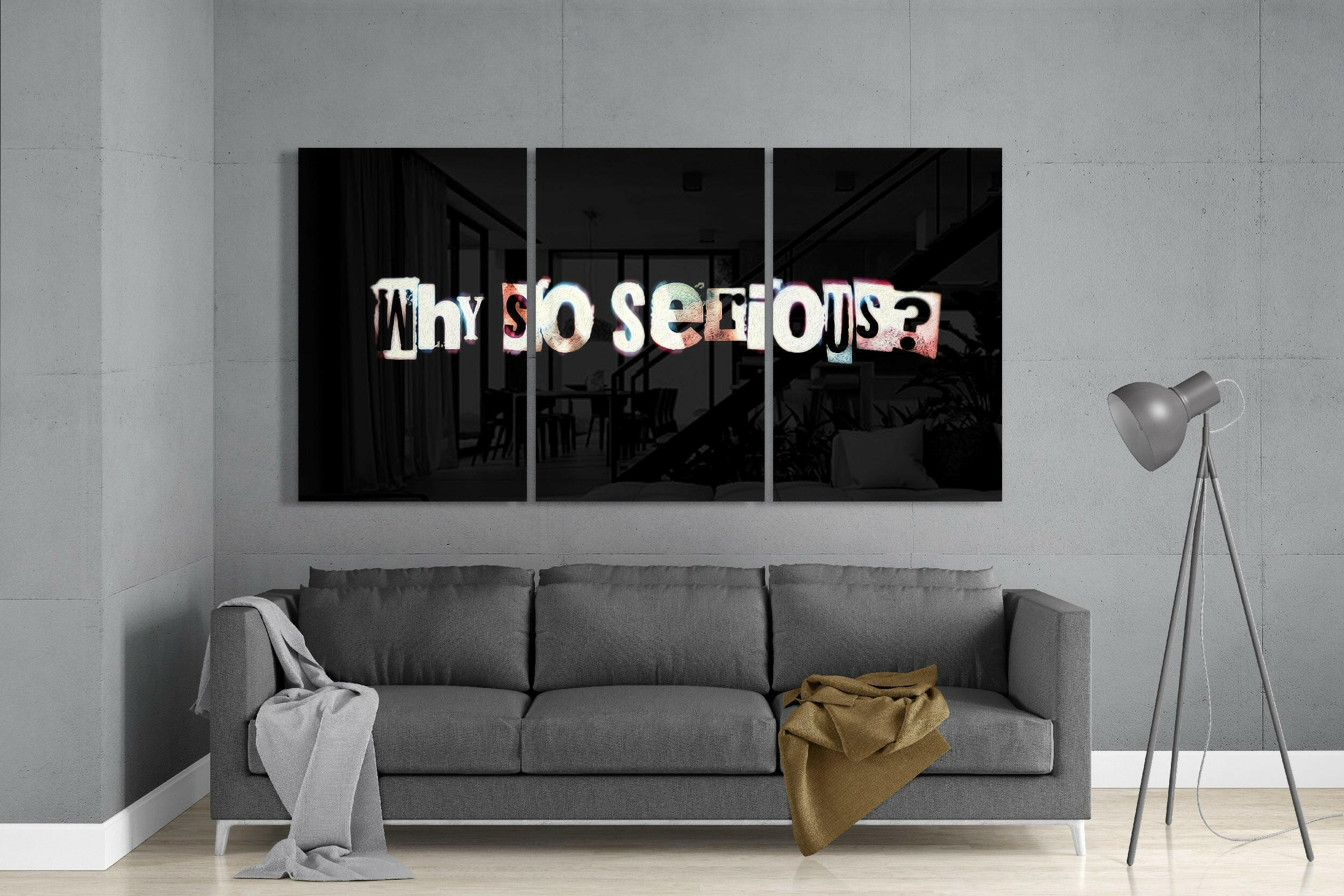 Why so serious? Glass Art.