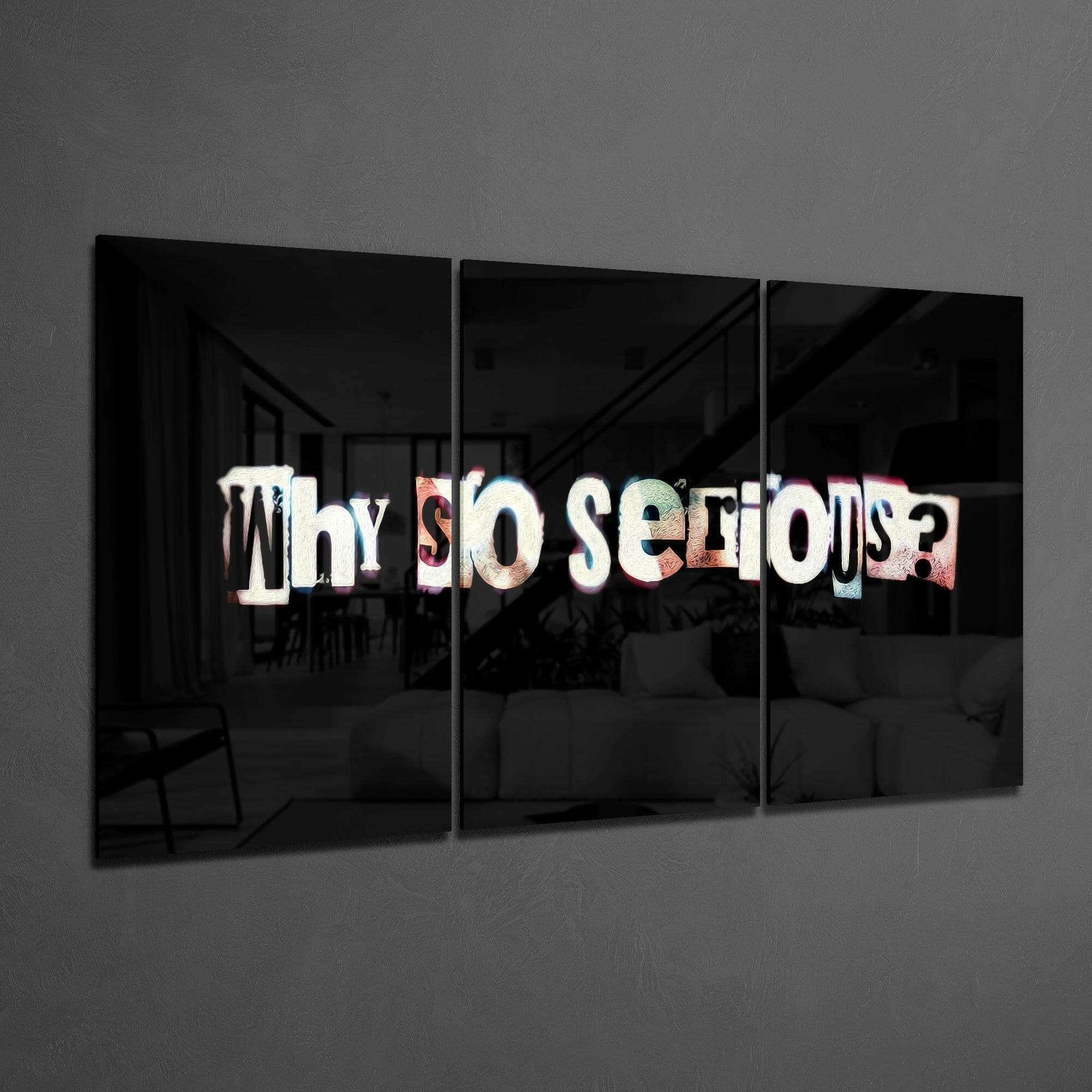 Why so serious? Glass Art.