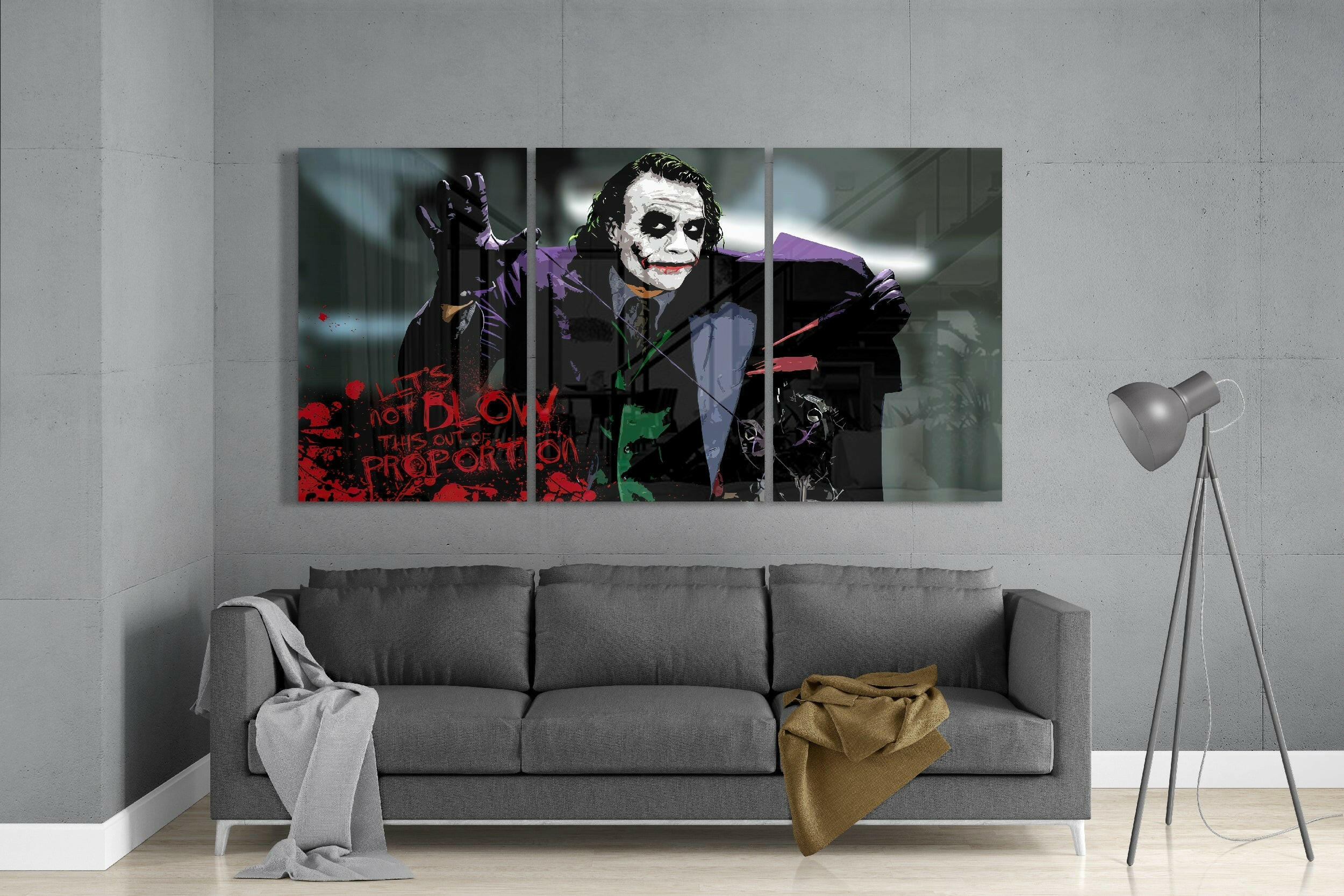 Joker Glass Art.