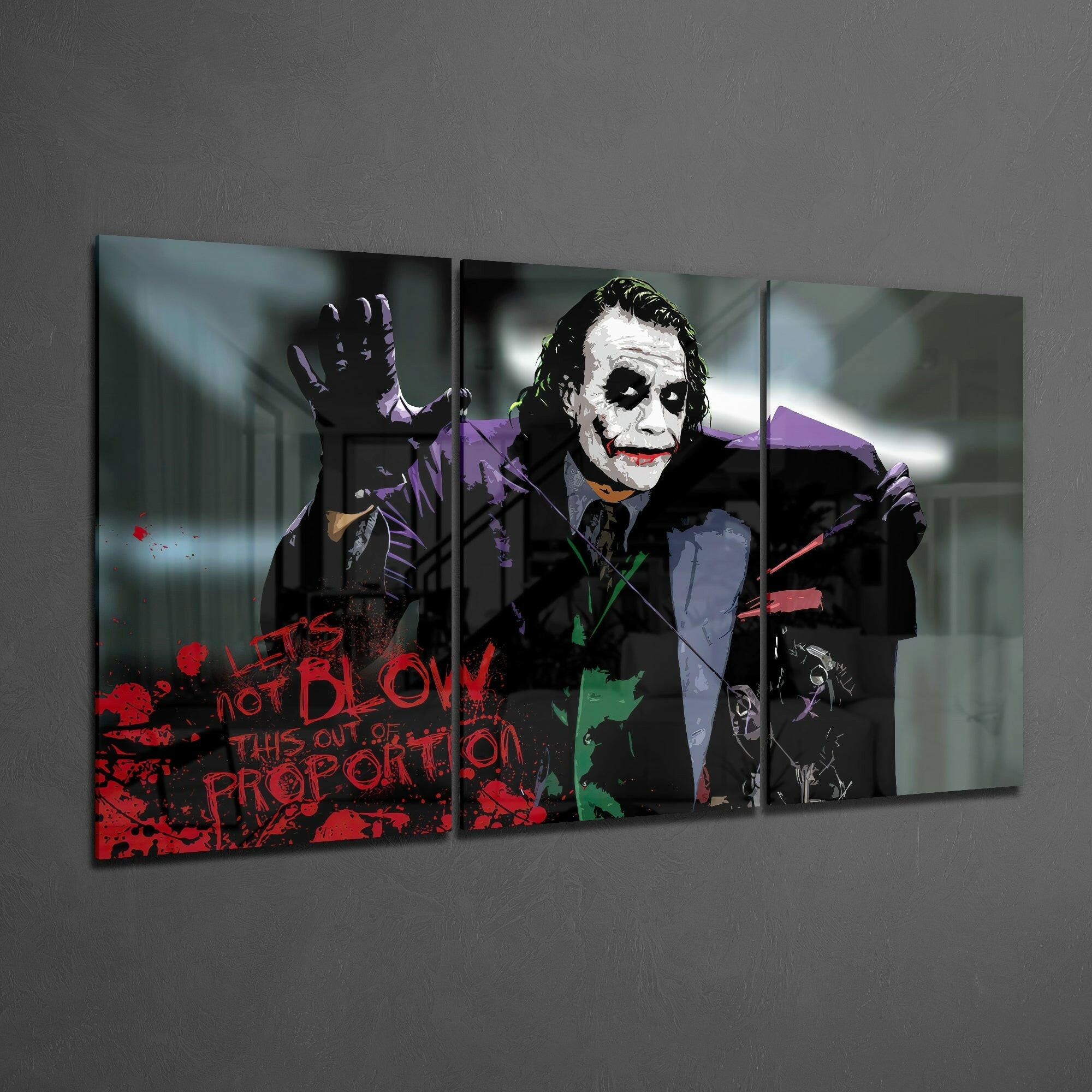 Joker Glass Art.