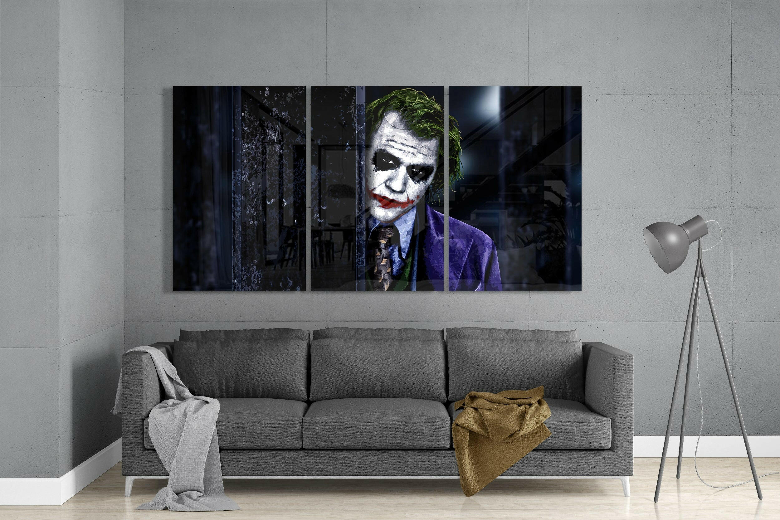 Joker Glass Art.