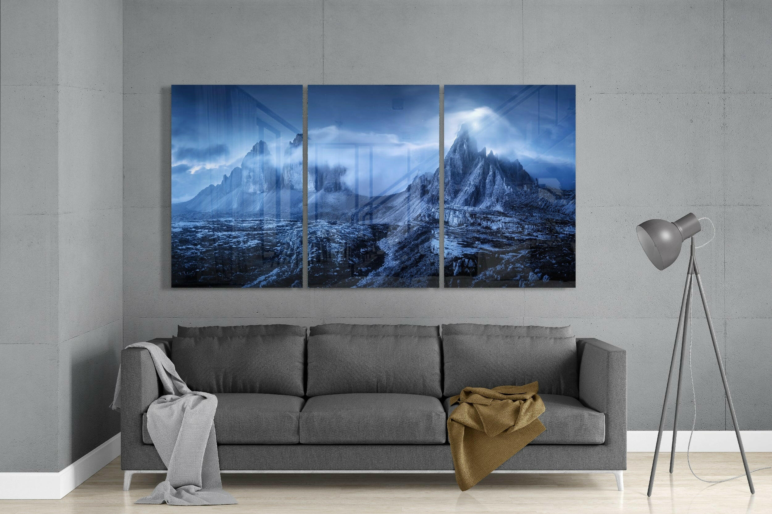 Mountains Glass Art.