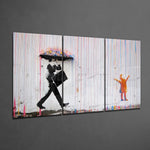 Color of Rain Mega Glass Wall Art.