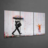 Color of Rain Mega Glass Wall Art.