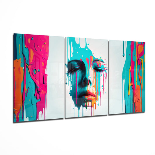 Face of Her Mega Glass Wall Art.