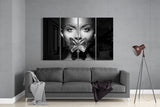 Butterfly Women 4 Pieces Mega Glass Wall Art (59"x36") | Insigne Art Design