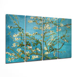 Sakura 4 Pieces Mega Glass Wall Art (59"x36") | Insigne Art Design