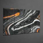 Marble Lava 4 Pieces Mega Glass Wall Art (59"x36") | Insigne Art Design.