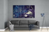 Marble 4 Pieces Mega Glass Wall Art (59"x36") | Insigne Art Design.