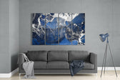 Marble 4 Pieces Mega Glass Wall Art (59"x36") | Insigne Art Design.