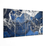 Marble 4 Pieces Mega Glass Wall Art (59"x36") | Insigne Art Design.