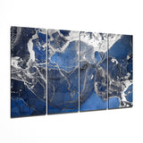 Marble 4 Pieces Mega Glass Wall Art (59"x36") | Insigne Art Design