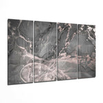 Marble 4 Pieces Mega Glass Wall Art (59"x36") | Insigne Art Design.