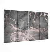 Marble 4 Pieces Mega Glass Wall Art (59"x36") | Insigne Art Design.