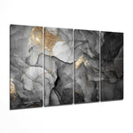 Marble 4 Pieces Mega Glass Wall Art (59"x36") | Insigne Art Design.