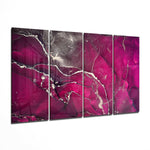 Marble 4 Pieces Mega Glass Wall Art (59"x36") | Insigne Art Design.