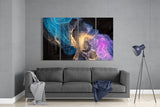 Collision 4 Pieces Mega Glass Wall Art (59"x36") | Insigne Art Design