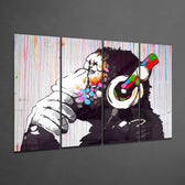 Feel the Music 4 Pieces Mega Glass Wall Art (59"x36") | Insigne Art Design.