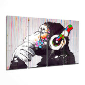 Feel the Music 4 Pieces Mega Glass Wall Art (59"x36") | Insigne Art Design.