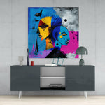 Picasso's Mind Glass Wall Art  || Designers Collection | Insigne Art Design.