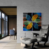 Fortune Flower Quadro Glass Wall Art.