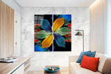 Fortune Flower Quadro Glass Wall Art.