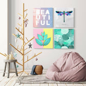 Beauty Quadro Glass Wall Art.