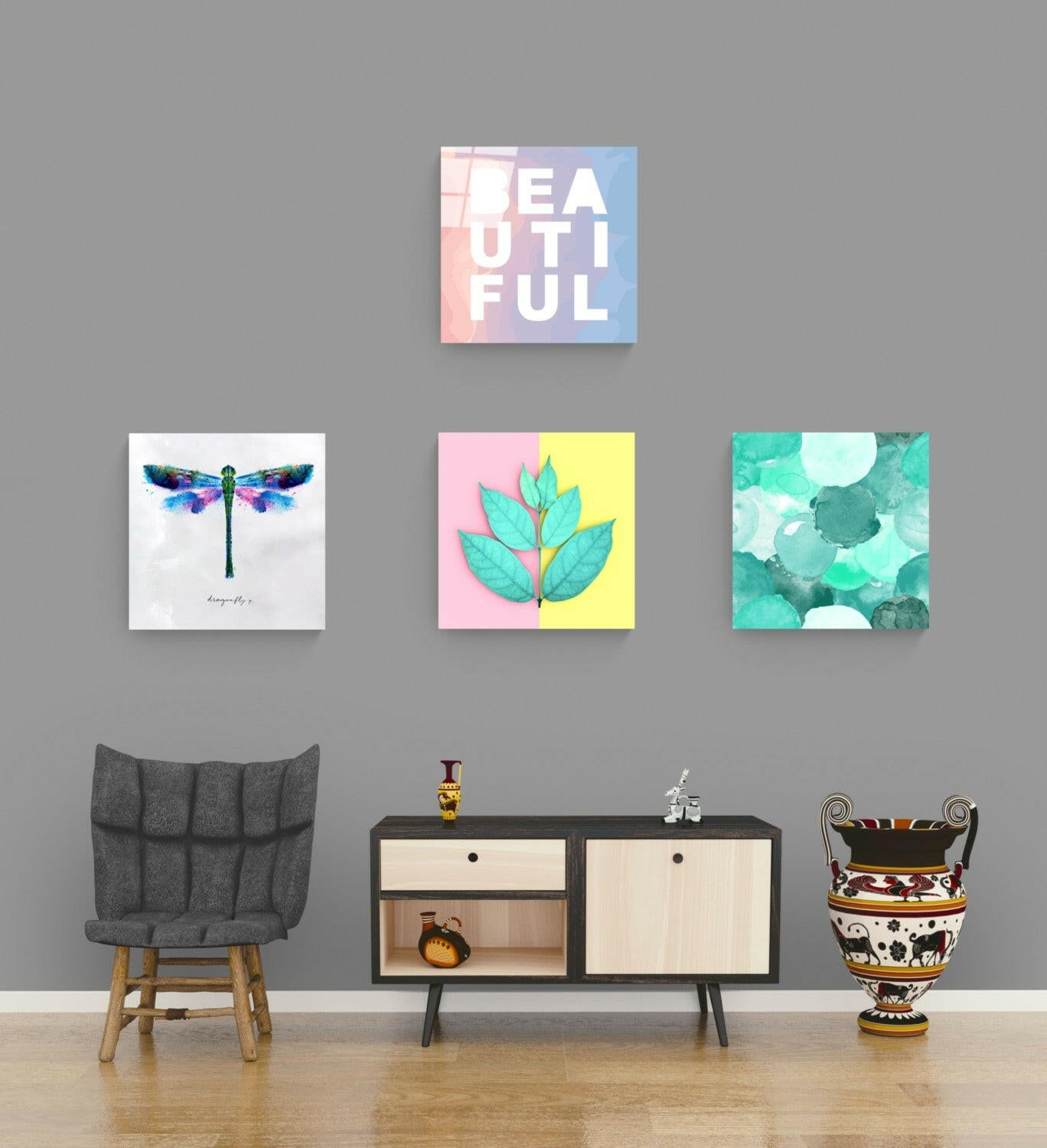 Beauty Quadro Glass Wall Art.